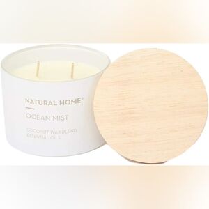 Sand + Fog Ocean Mist Scented Candle, 2 Wick, 12 Oz (White - Natural Home)